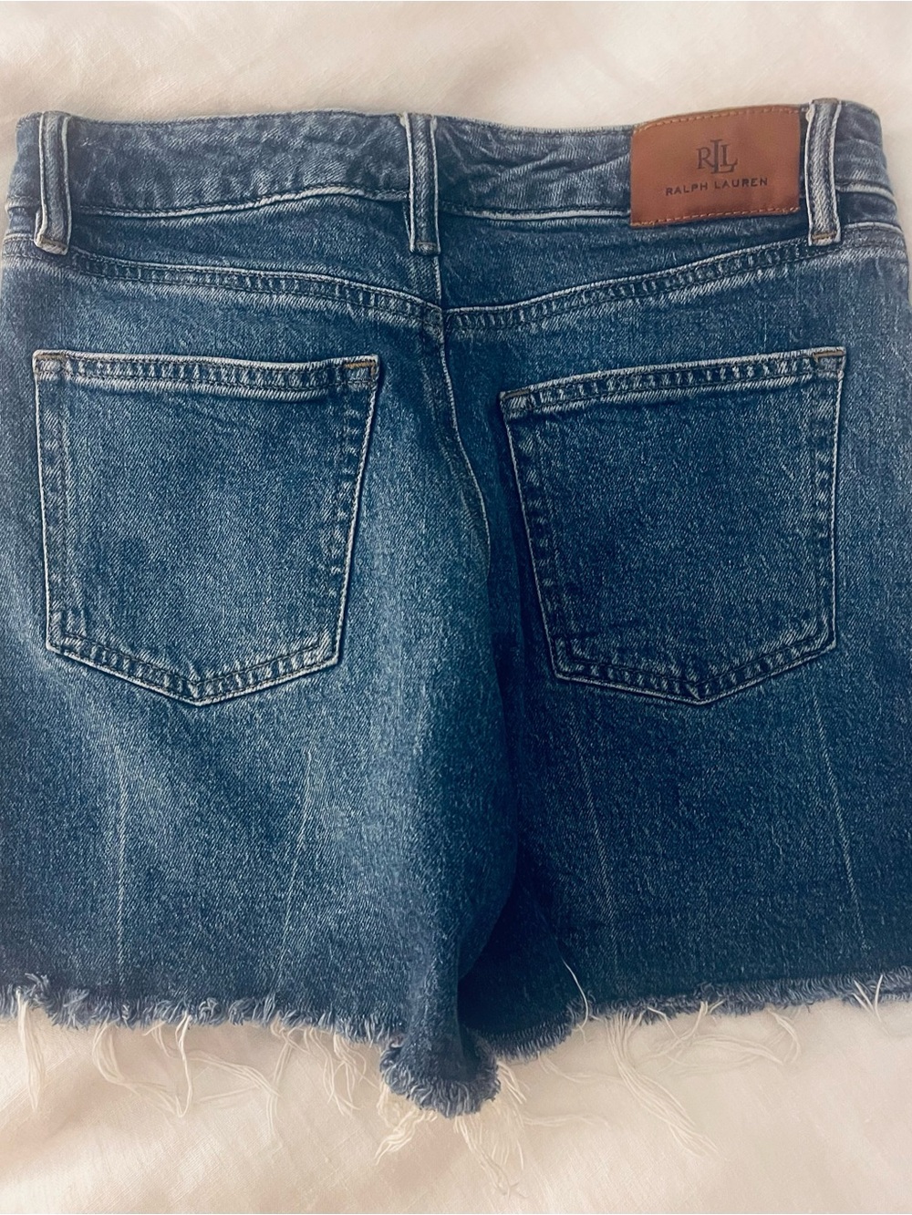 Lauren Ralph Lauren Women's Blue Denim Jean shorts - Picture 2 of 2